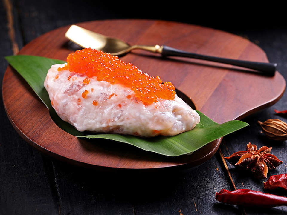 爱心鱼籽虾滑图片