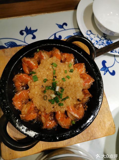 石板蒜蓉虾图片