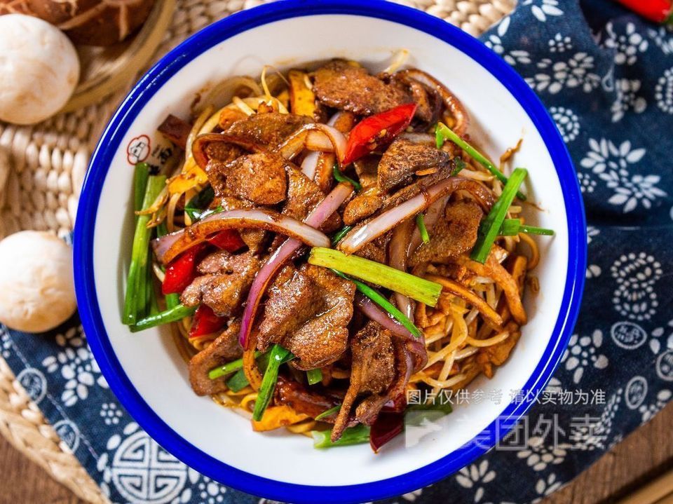 猪肝拌川图片
