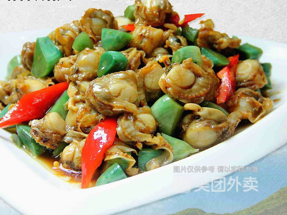 腊八蒜拌扇贝图片