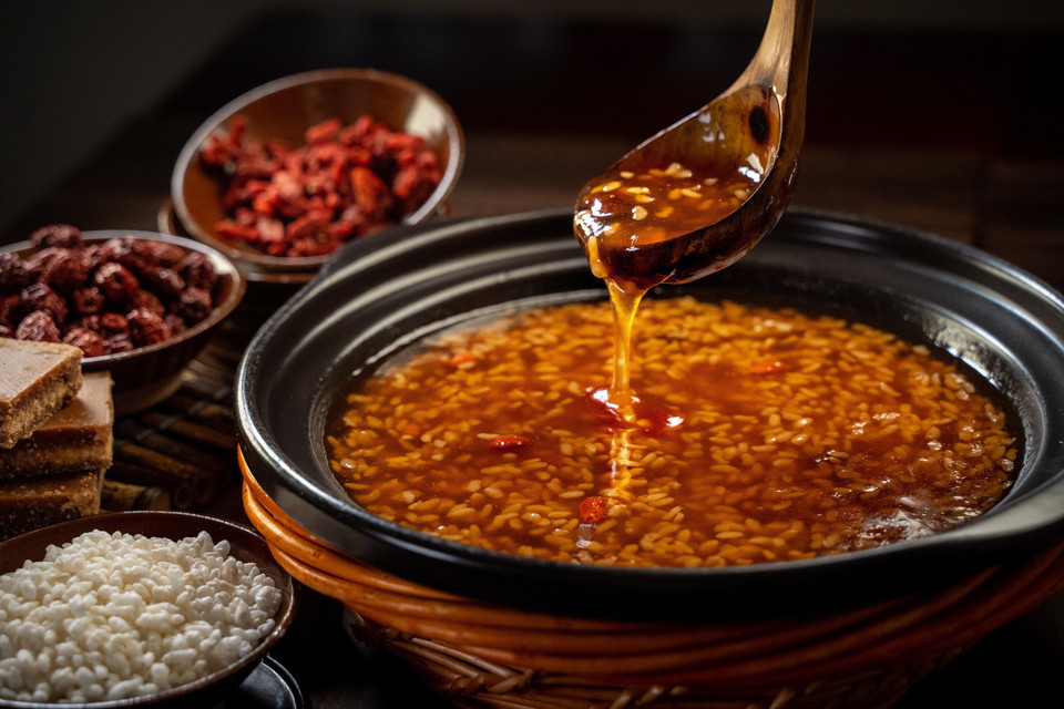 红糖阴米粥图片