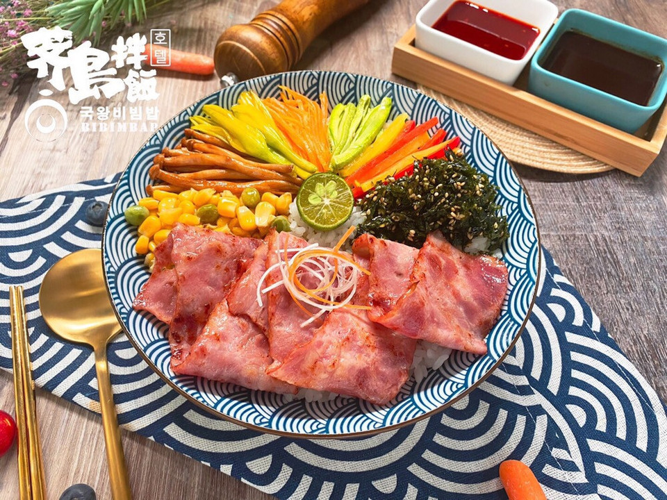 美式培根拌饭图片