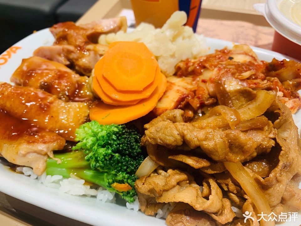 双拼米饭套餐图片