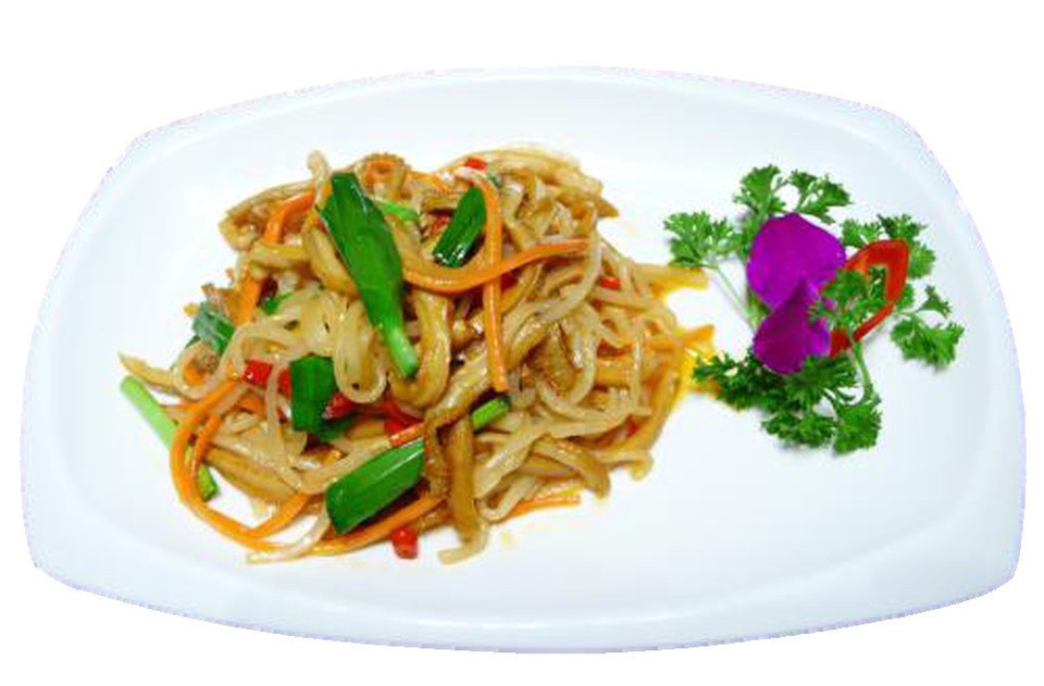 牛肚细炒面图片