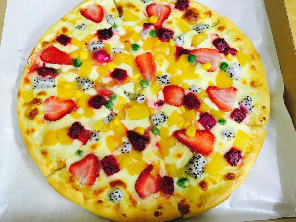 缤纷水果披萨图片