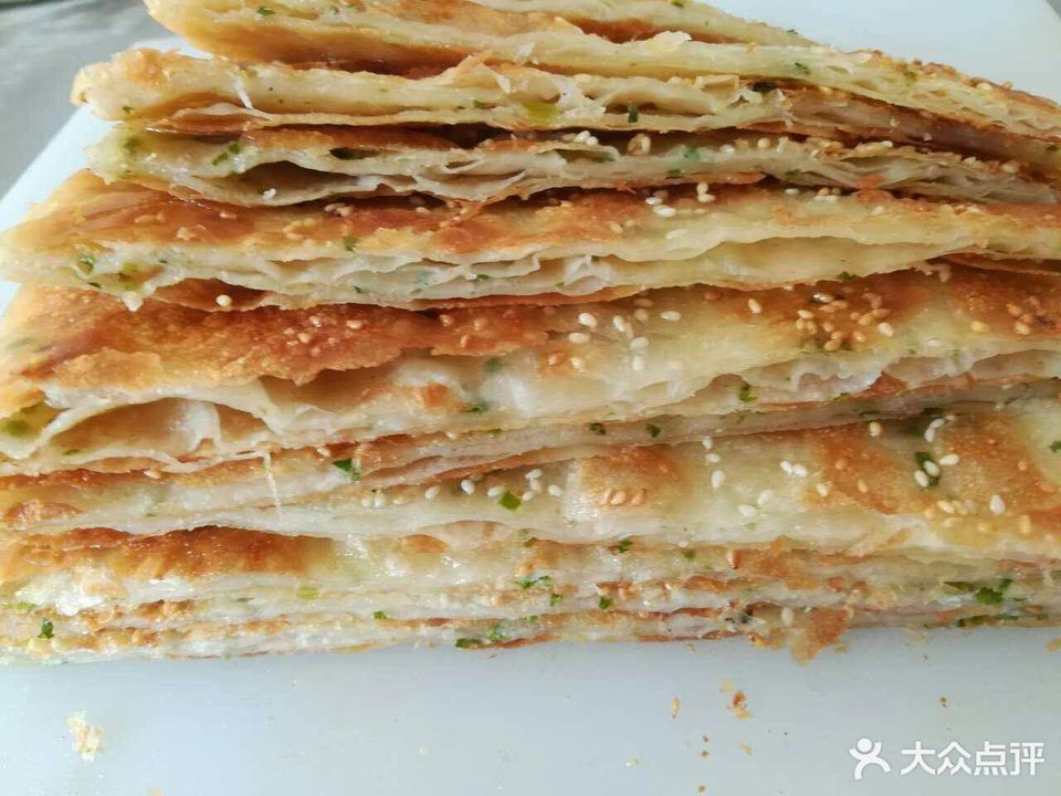 葱油千层饼图片