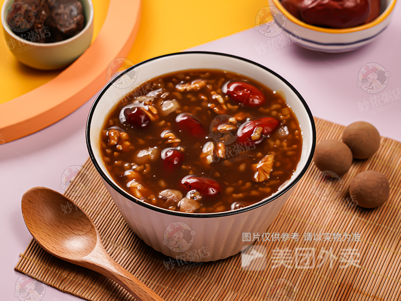 核桃红枣桂圆粥图片