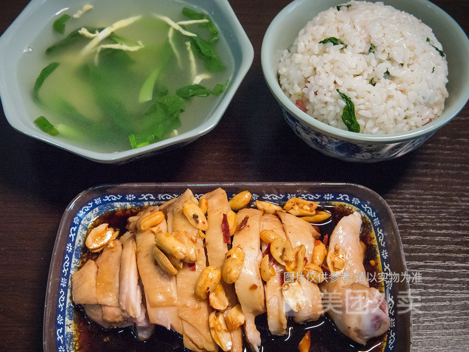 口水鸡外卖套餐饭图片图片