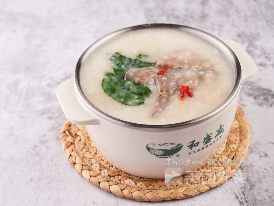 枸杞猪肝粥图片