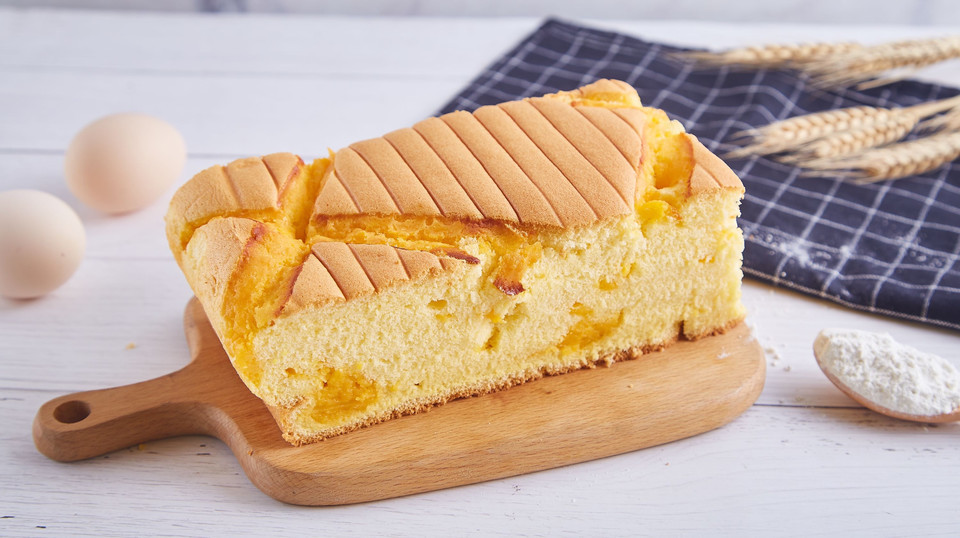 咸蛋黄蛋糕图片