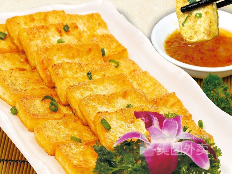 招牌香煎车田豆腐