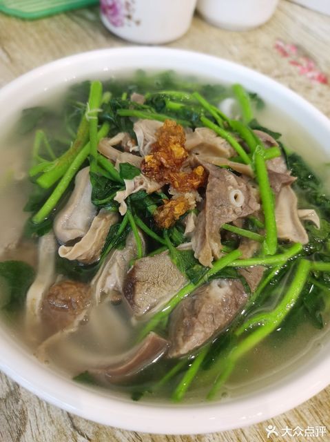 西洋菜粿汤(猪杂)图片