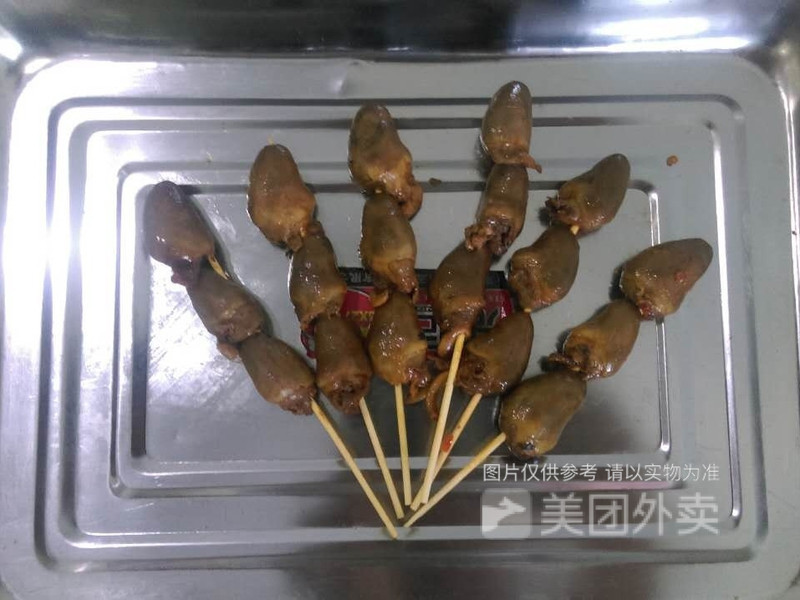 秘制烤鸭心图片