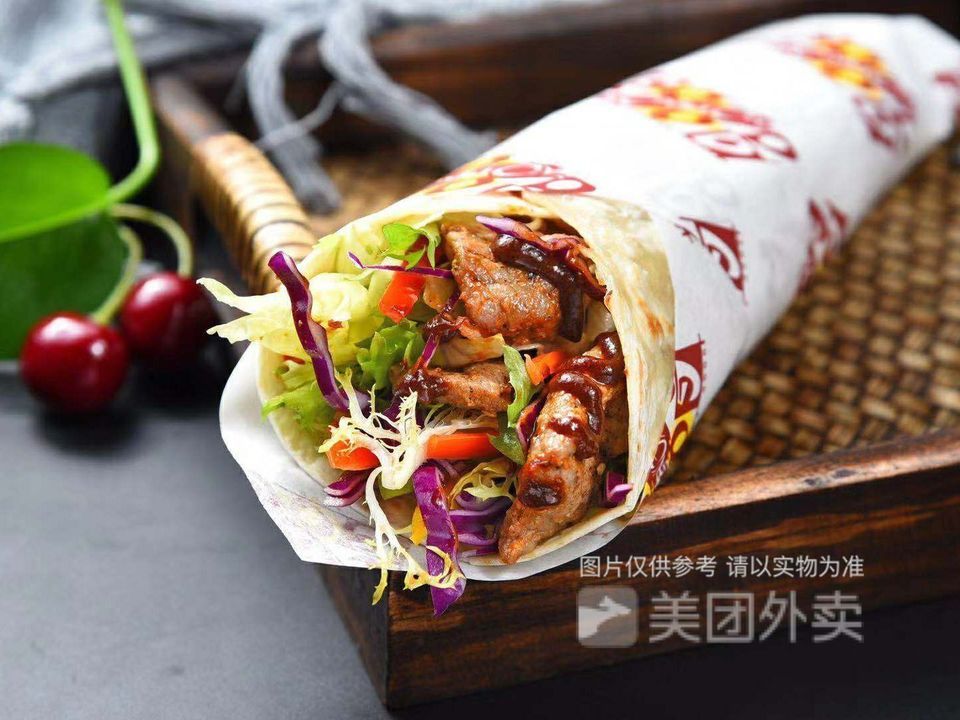 煎蛋烤鸭卷饼图片