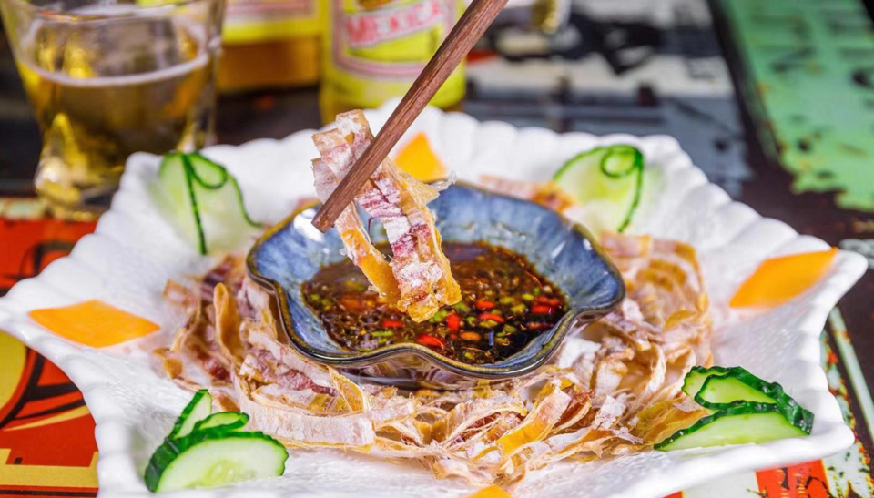 芥末干鱿鱼图片