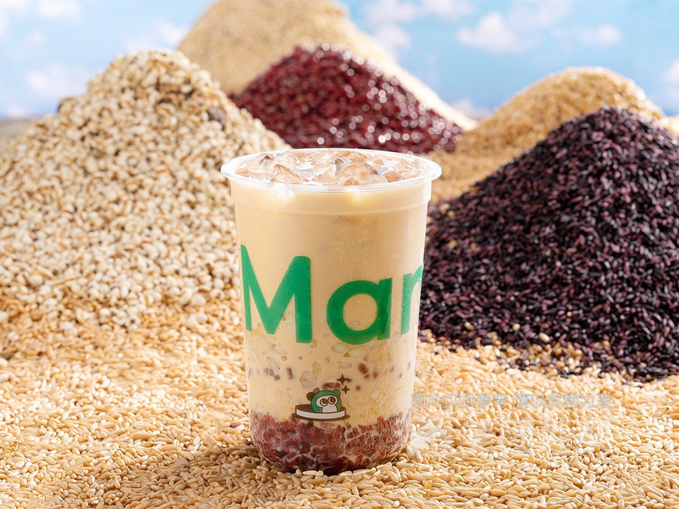 芒果布丁奶茶图片