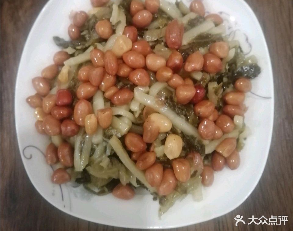 梅菜笋丝花生米图片