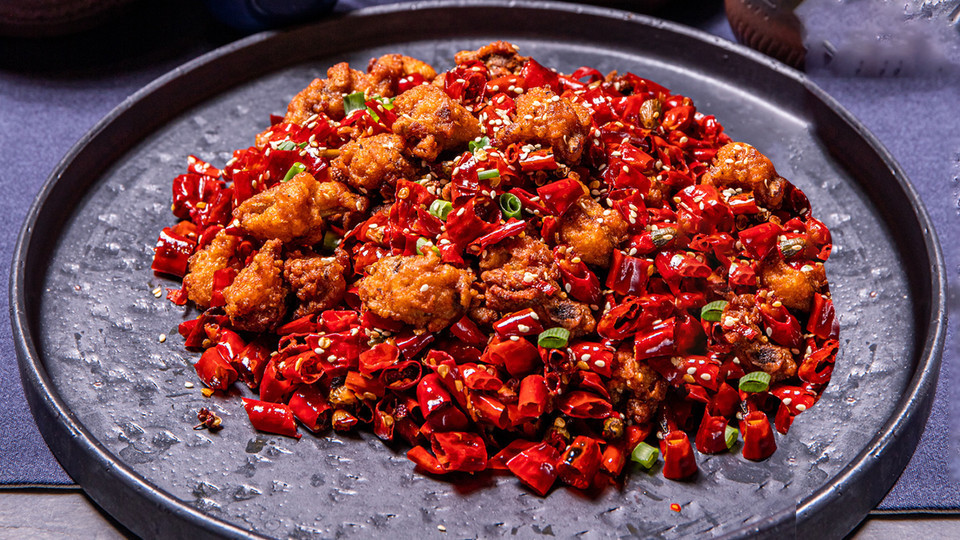 新派当红辣子鸡图片