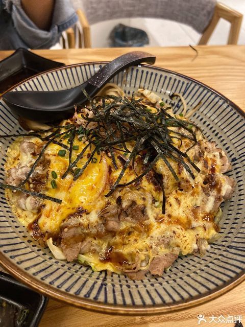 和风芝士肥牛饭定食图片