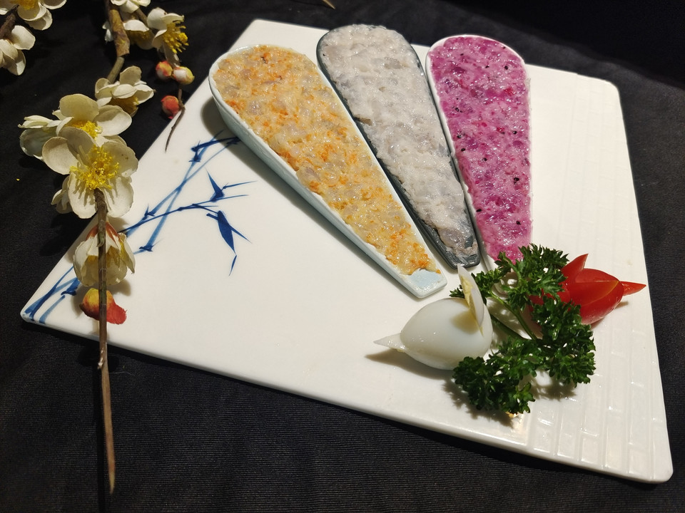 三色鲜虾滑图片