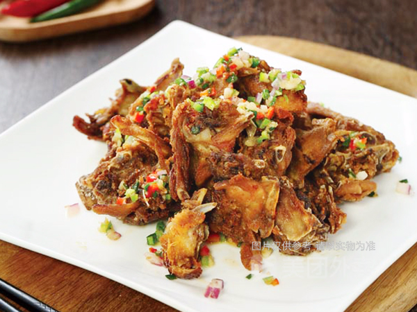 椒盐鸭架图片