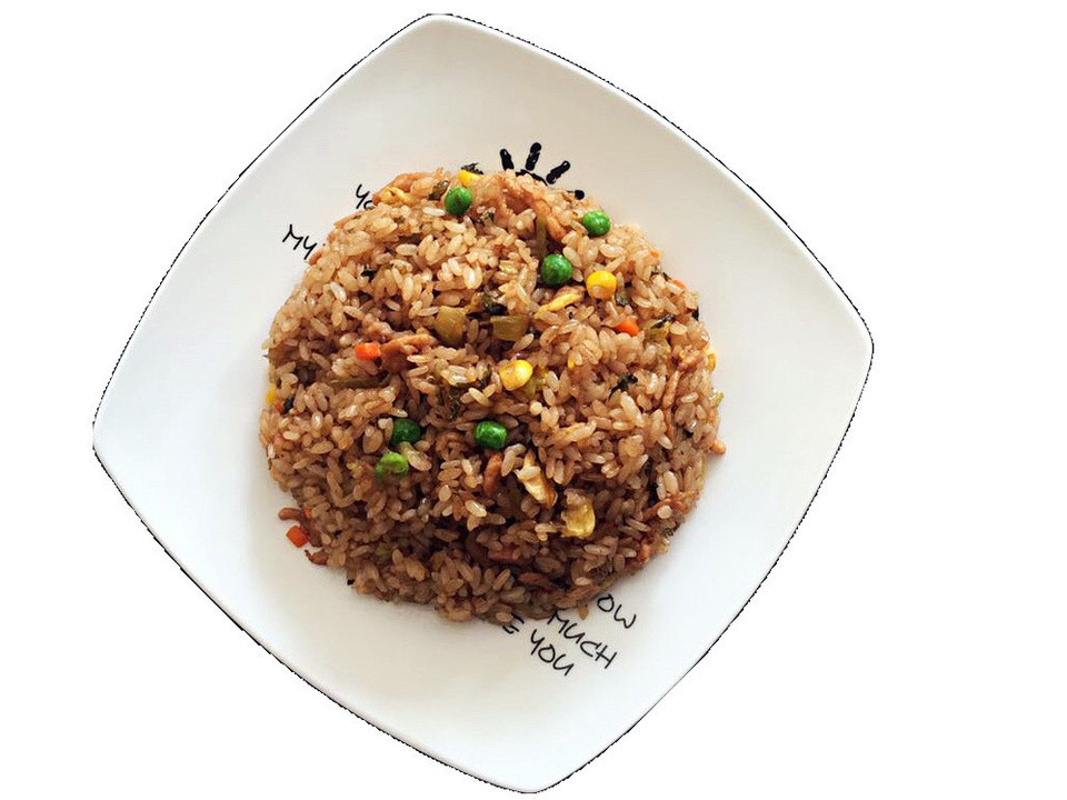 雪菜肉丝炒饭图片