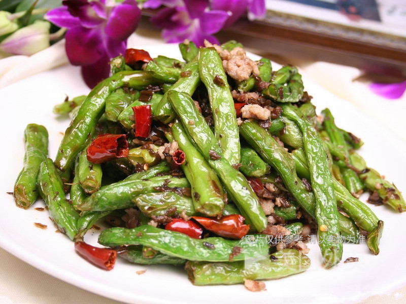 干煸四季豆图片