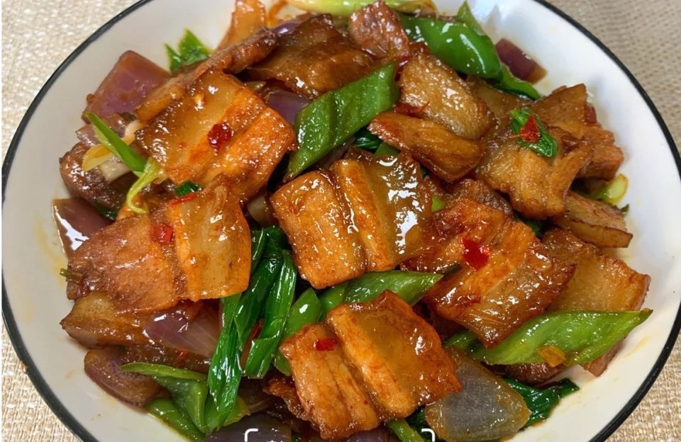 辣炒五花肉片图片