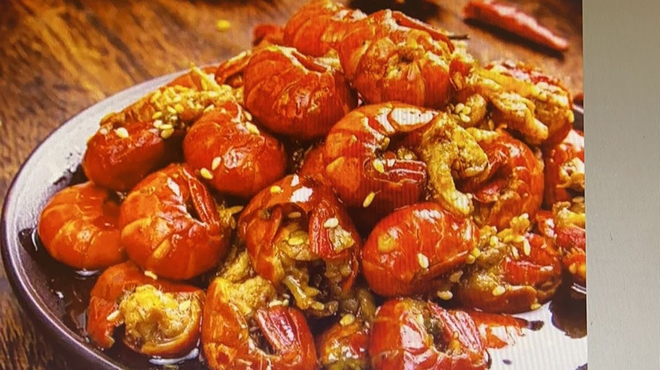 麻辣龙虾尾图片