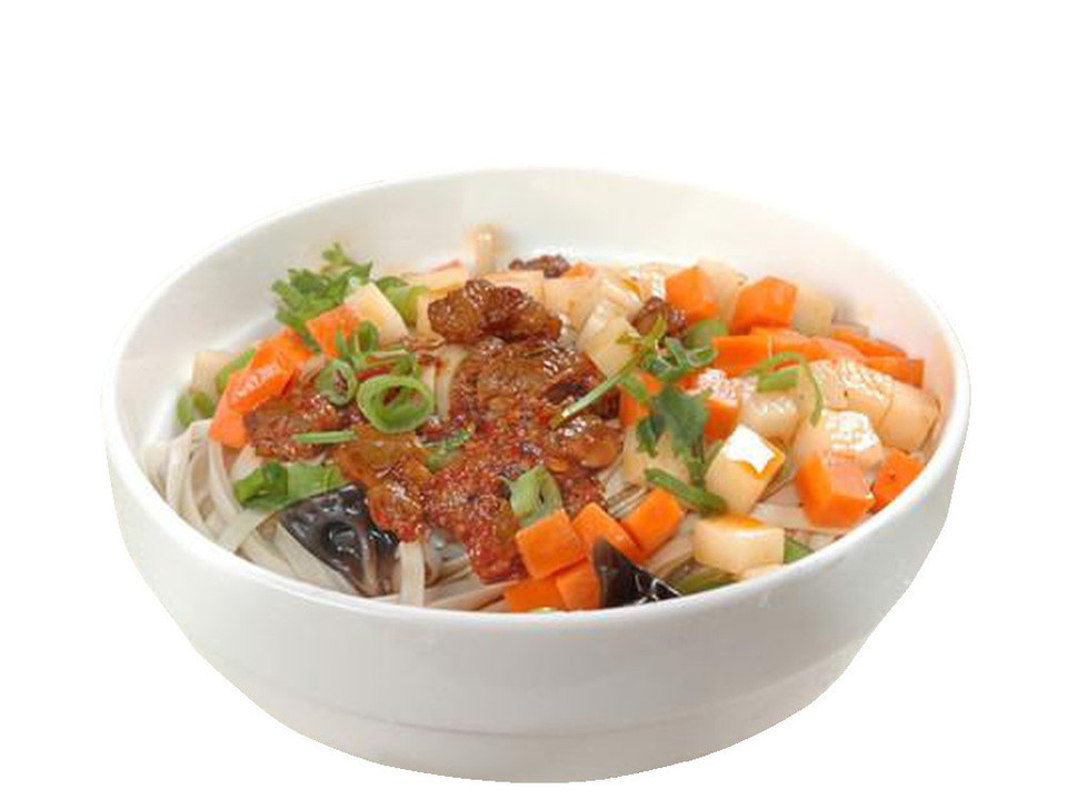 岐山臊子面干拌图片