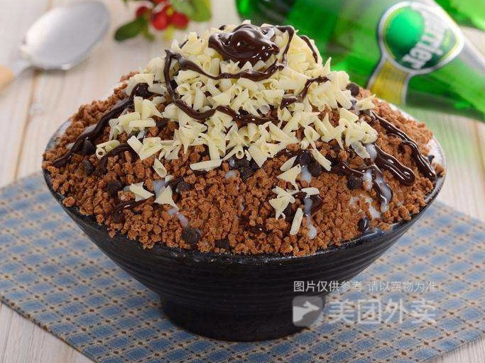 巧克力雪花冰图片