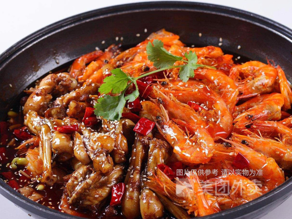香辣牛蛙虾图片