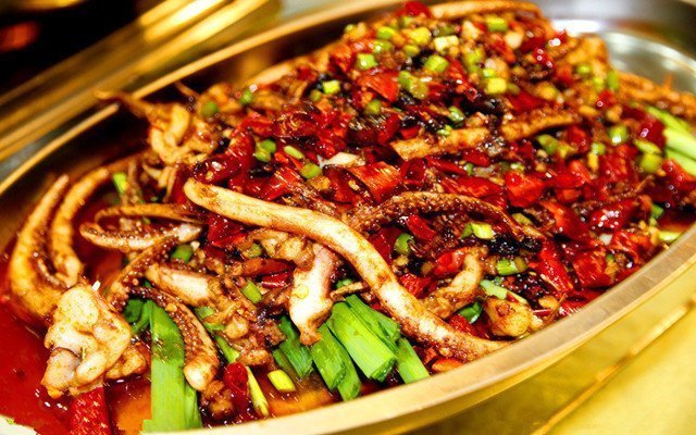 干煸鱿鱼头图片