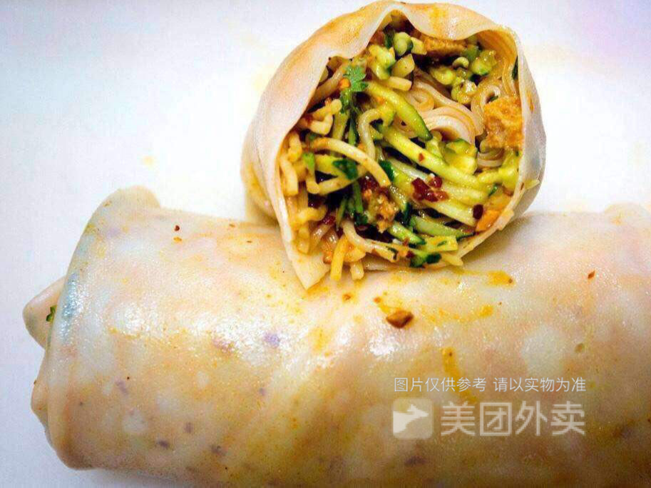 特色手工卷凉皮图片