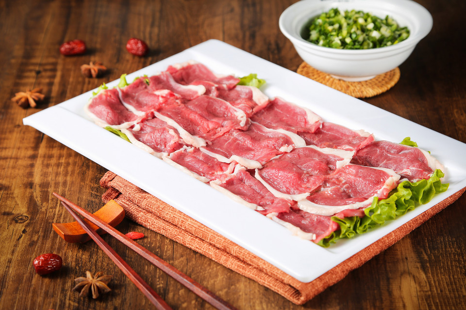 手工鲜切羊上脑图片