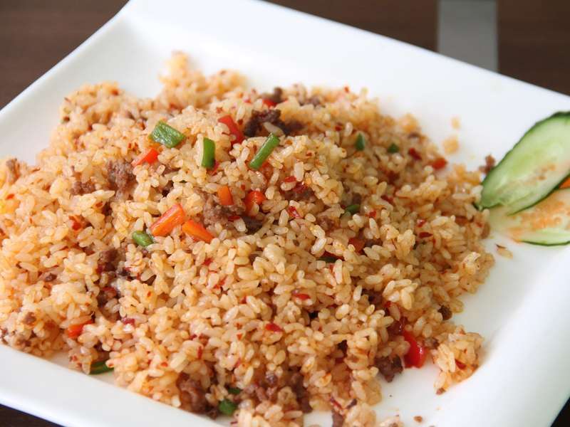 香辣牛肉炒饭图片