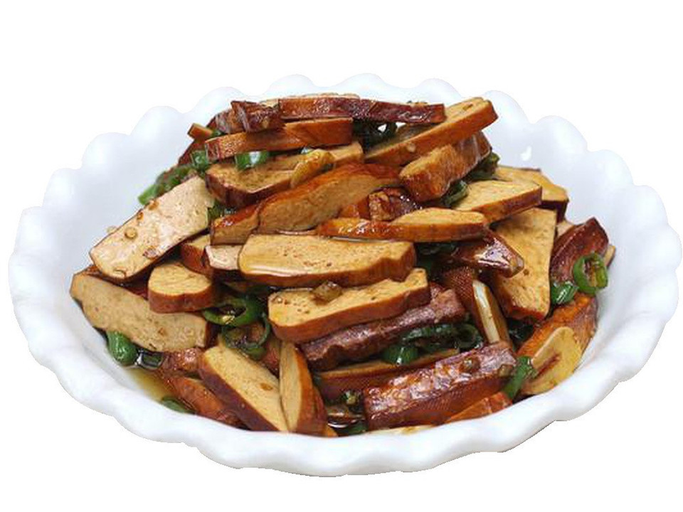 青椒五香豆干图片