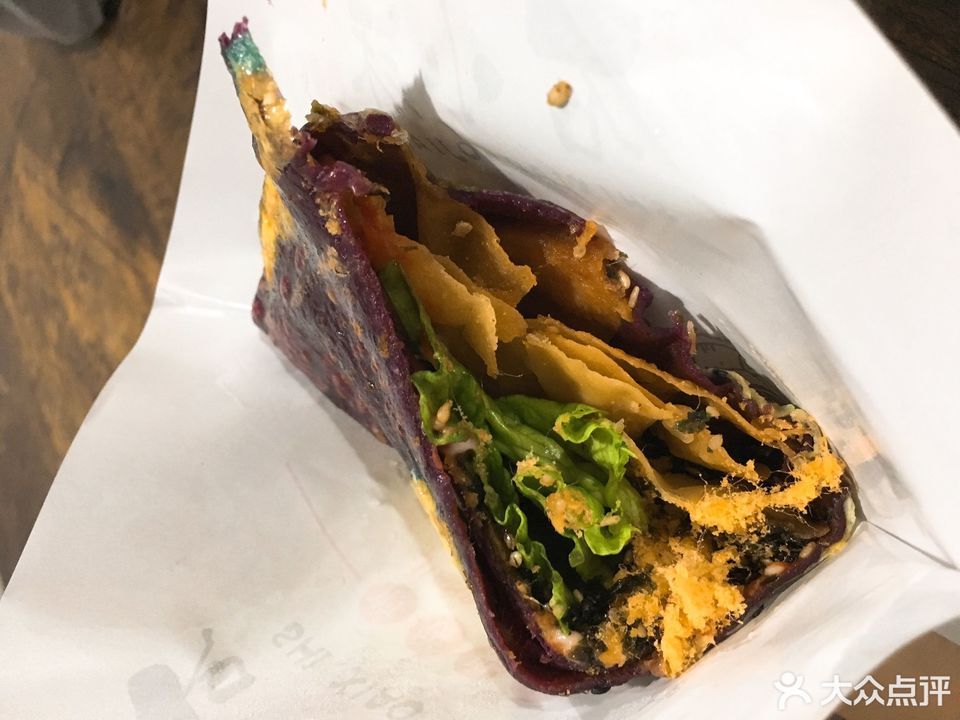 紫薯杂粮煎饼图片