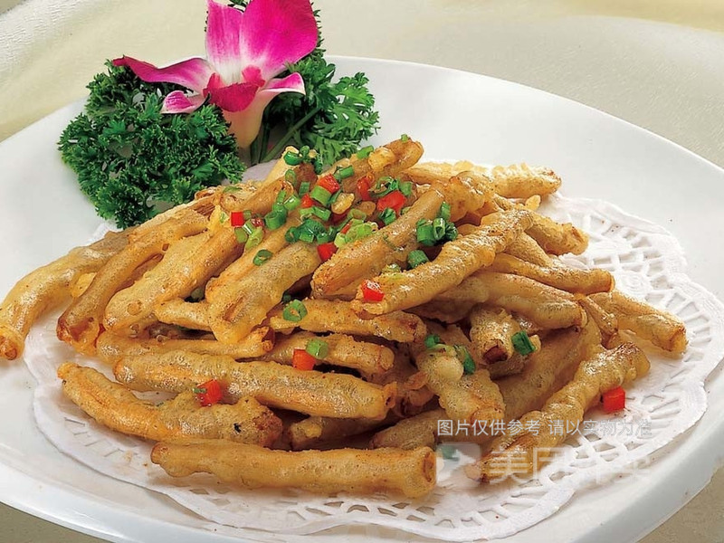 椒盐茶树菇图片