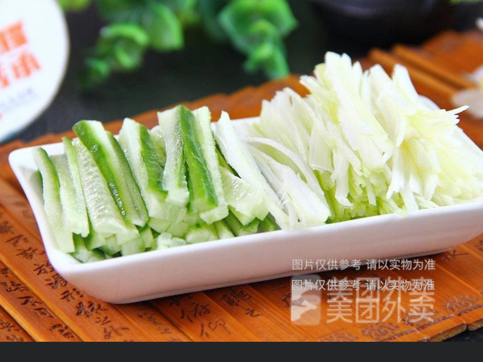 黄瓜葱丝组合图片