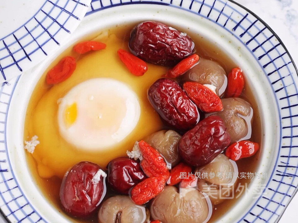 红枣枸杞桂圆红糖鸡蛋图片