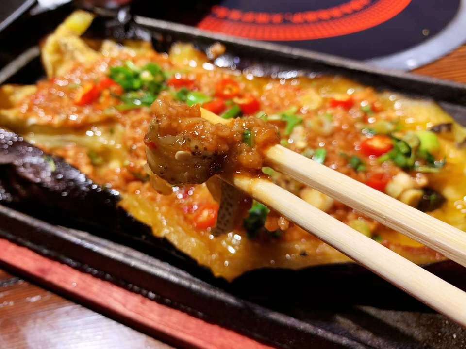 特色铁板茄子图片