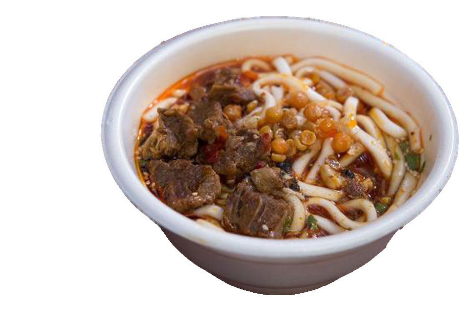 牛肉干挑土豆粉图片