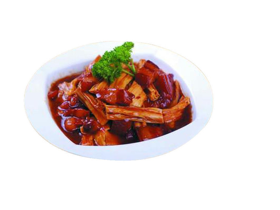 腐竹红烧肉木桶饭图片