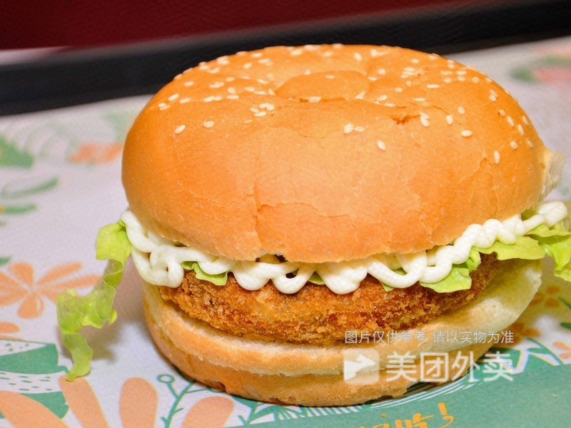 田园鸡蔬堡图片