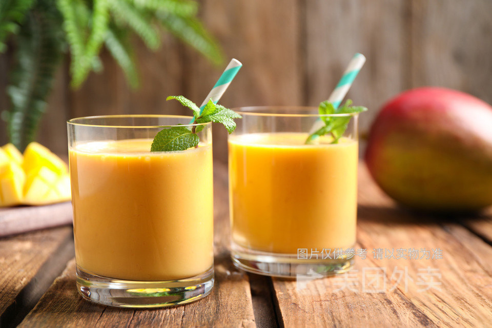 芒果味酸奶图片