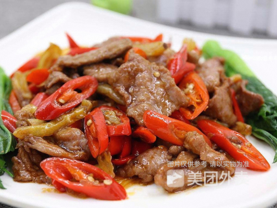 双椒炒牛肉图片