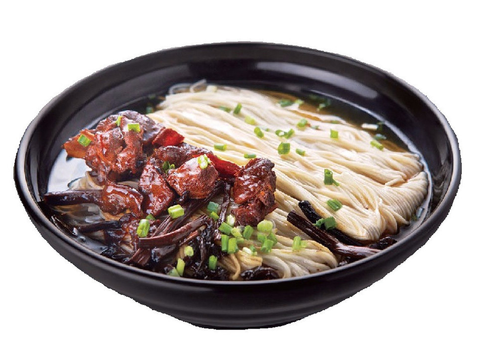 茶树菇老鸭面图片