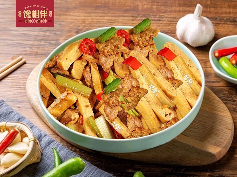 攸县香干炒肉饭图片