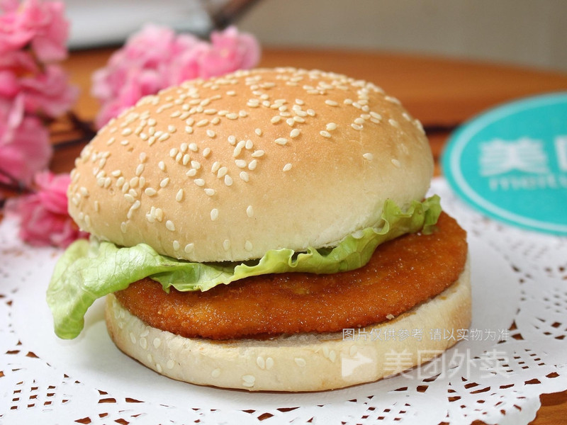 田园鸡蔬堡图片